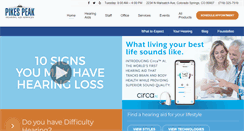 Desktop Screenshot of pikespeakhearingaid.com